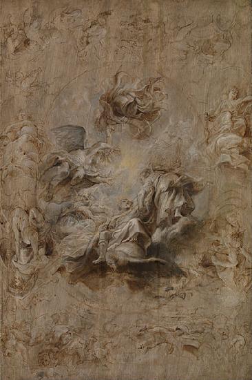 Peter Paul Rubens Multiple Sketch for the Banqueting House Ceiling China oil painting art